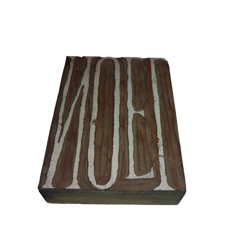 Vintage Wood Block Printing Stamp Noel Christmas Holiday Craft Decor 4.5x3.25in‎